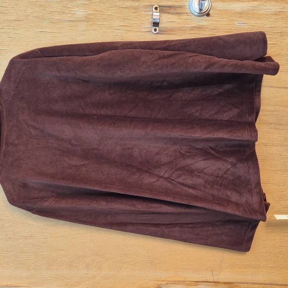 Womens 3x Brown Corduroy Zip-Up Jacket By ERIKA - Picture 9 of 9